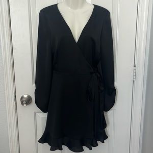 Gianni bini black wrap dress